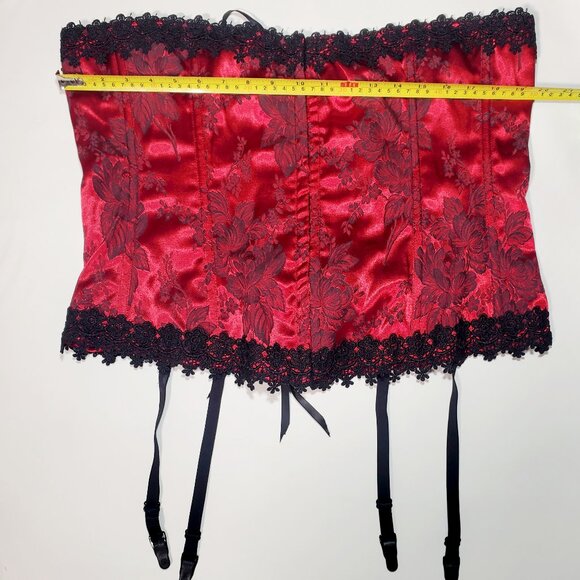 Red & Black Bustier Corset( 44) NWT - Picture 8 of 9